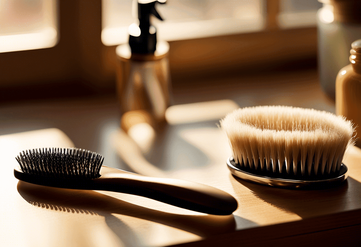 Personne coupant des cheveux abîmés Cheveux longs et fourchus avant une coupe