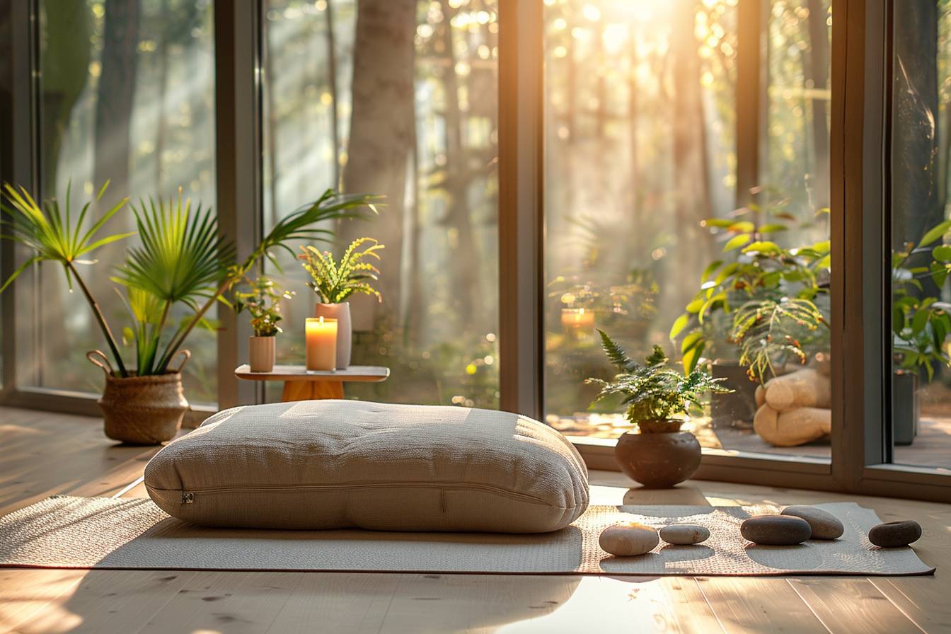 Personne en méditation profonde pour apaiser le stress Pratique de la méditation pour une relaxation totale